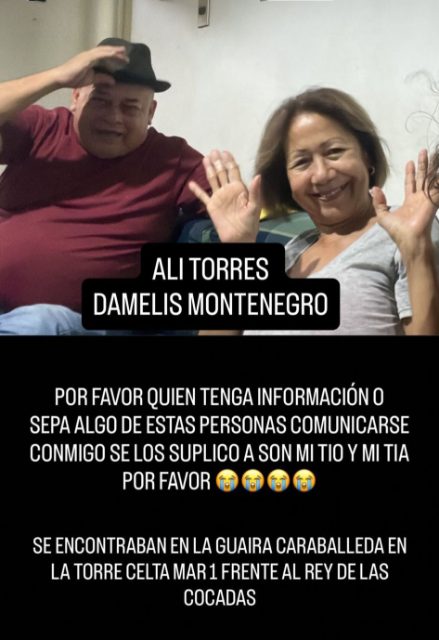 Ali torres y Danelis Montenegro