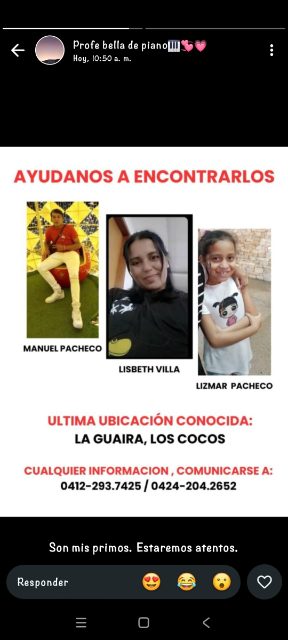 Manuel Pacheco, Lisbeth villa, Lizmar Pacheco