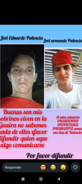 Joel Eduardo y Joel armando Palencia