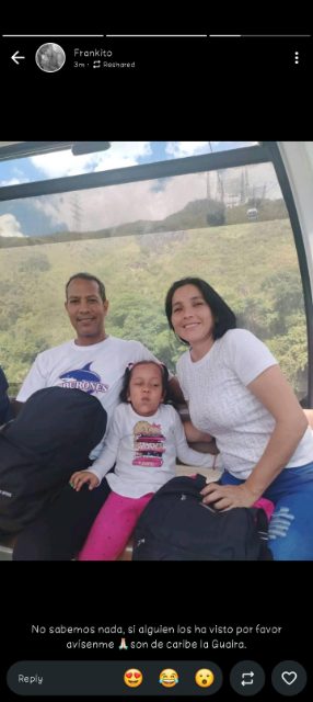 Yuly Zambrano y familiares