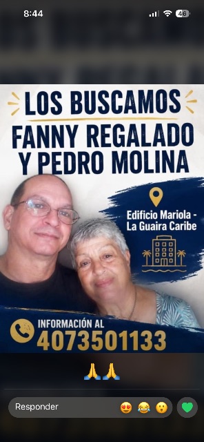 Fanny regalado e hijoPedro molina