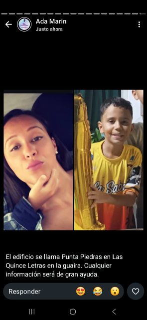 Yngar Gonzalez y su hijo David