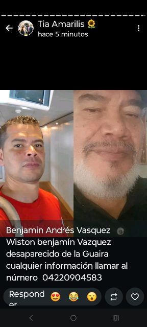 Benjamin Andrés Vasquez y wuiston Benjamín Vasquez