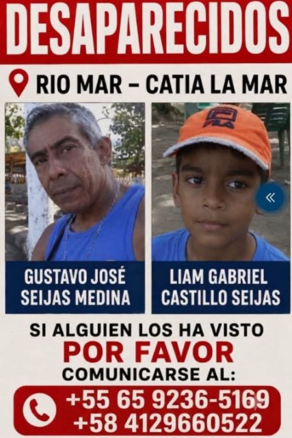 Gustavo José Seijas Medina y Liam Gabriel Castillo Seijas