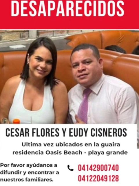 Cesar flores y Eudy Cisneros