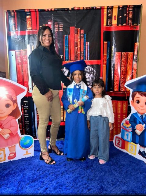 Kimberly y sus hijas