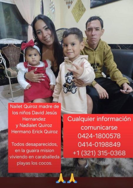 Nailet quiroz y familia