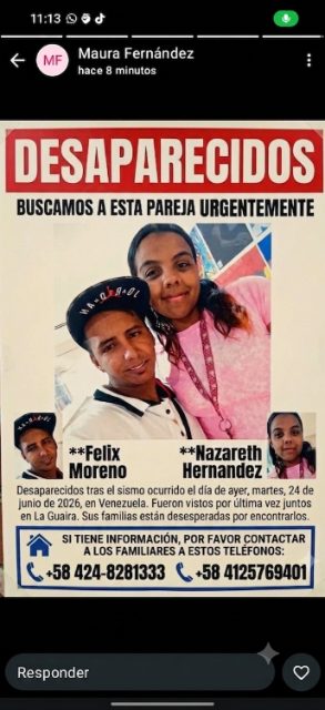 Felix moreno y Nazareth Hernández
