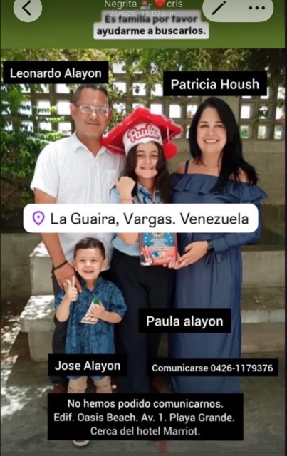 Leonardo Alayon, Patricia Housh, José Alayon