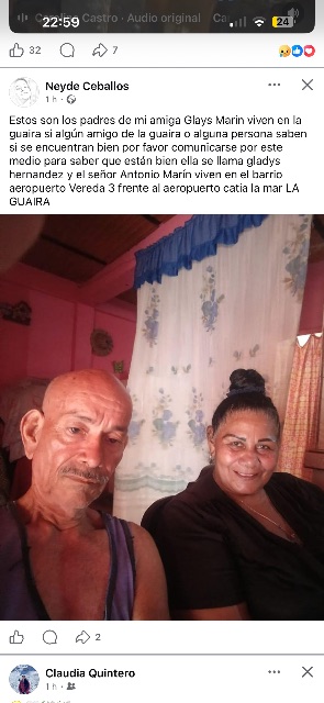 Gladys Hernández y Antonio Marín