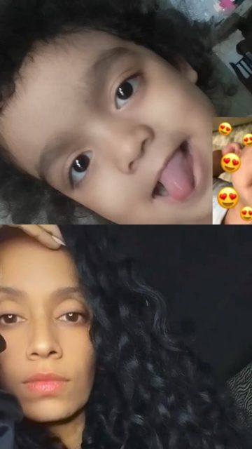 Angelina y una de sus hijas