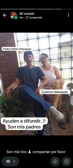 Pedro Velasquez y Zuleima Velasquez