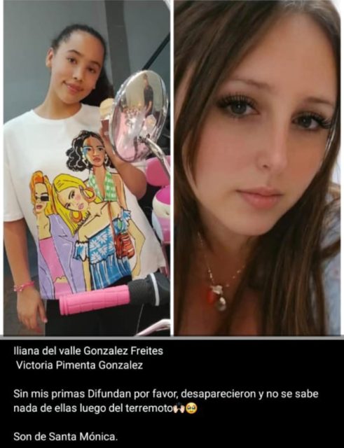 Iliana del Valle González Freites y Victoria Pimenta González