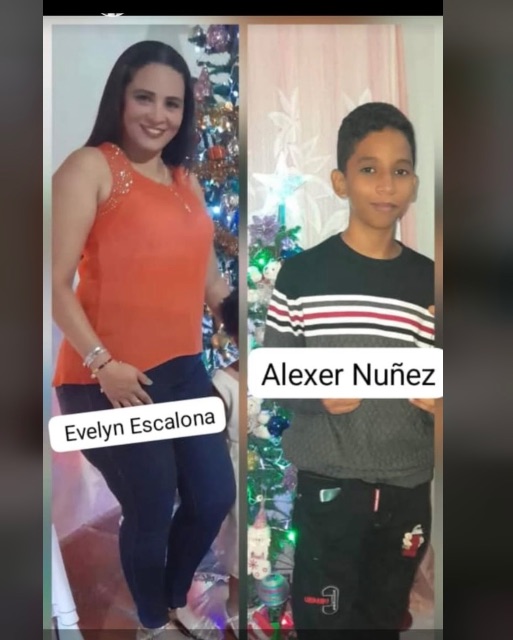 Evelyn Escalona y Alexer Nuñez