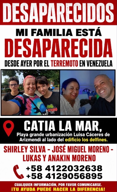 Shirley Silva, Jose Miguel Moreno, Lukas y Anakin moreno