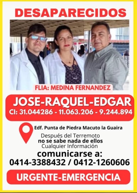 Edgar Medina, Raquel Fernández y José Medina