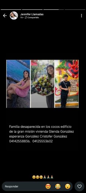 Glenda González, esperanza González, Christopher González
