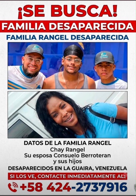 Breiner rangel y su familia