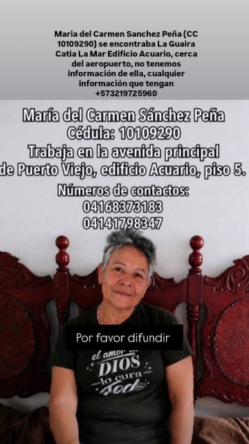 Maria del Carmen Sanchez Peña