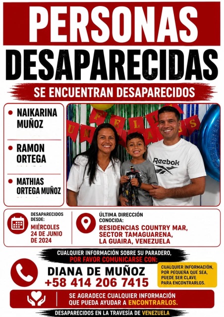 Naikarina Muñoz, Ramón Ortega, Mathias Ortega Muñoz