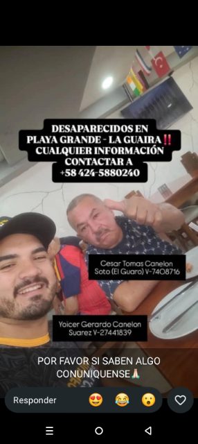 Cesar canelón y Yoicer canelon