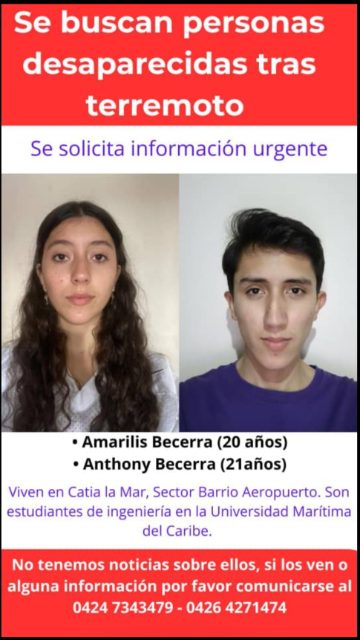 Amarilis Becerra y Anthony Becerra