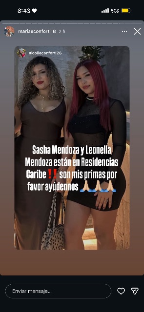 Sasha y Leonella Mendoza