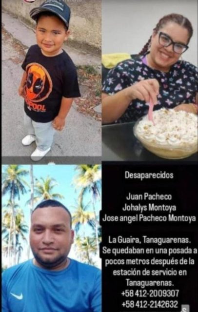Juan Pacheco, Johannys Montoya y José Angel Pacheco Montoya