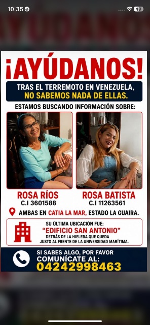 Rosa Ríos y Rosa Batista