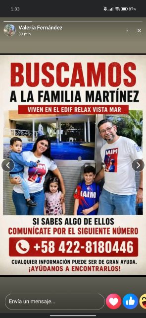 Kimbelin Fernández y familia