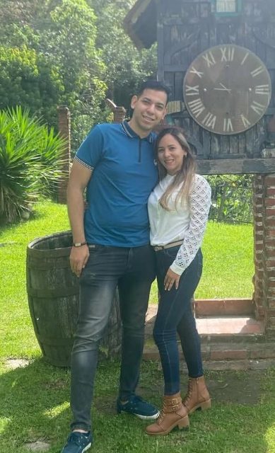 Graciel Urbaneja y Christian Serrano