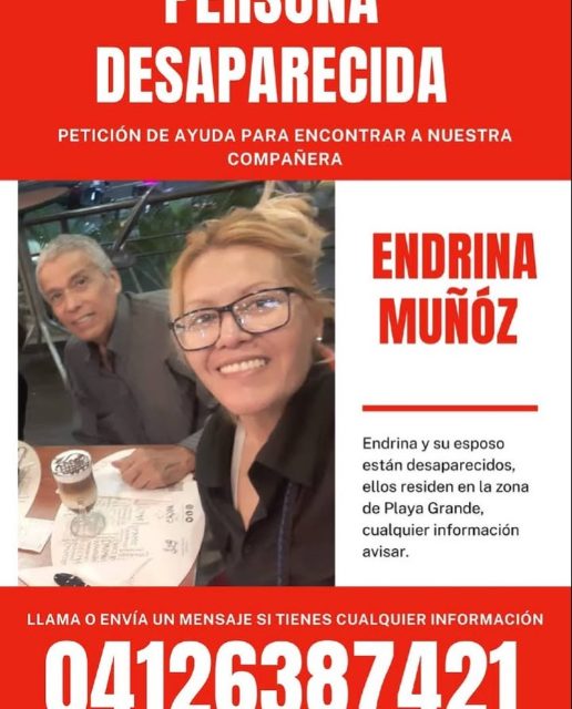 ENDRINA MUÑOZ Y SU ESPOSO