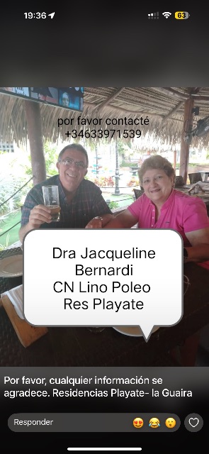 Jacqueline y lino bernardi poleo