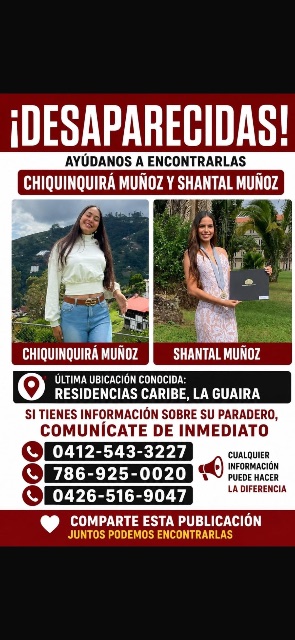 Chiquinquirs muñoz y chantal muñoz