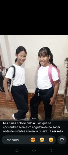 Anthonella Valentina morales Caripa y Abril Valentina Silva caripa