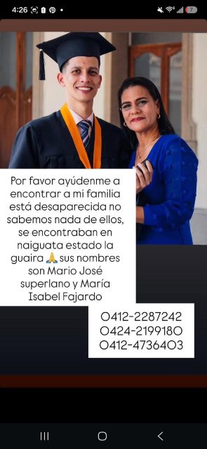Mario José Superlano, y María Isabel Fajardo