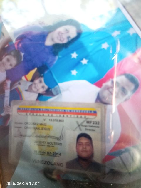 Cristian Jesus Ordóñez mai