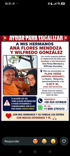 Ana Flores Mendoza y Wilfredo Gonzales