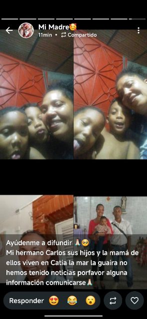 Eloa baez Carlos González y sus dos hijos