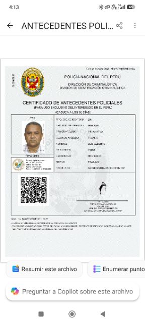 LUIS ALBERTO VILLANUEVA FRANCO