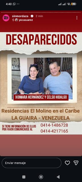 Xiomara Hernández y Celso Hidalgo