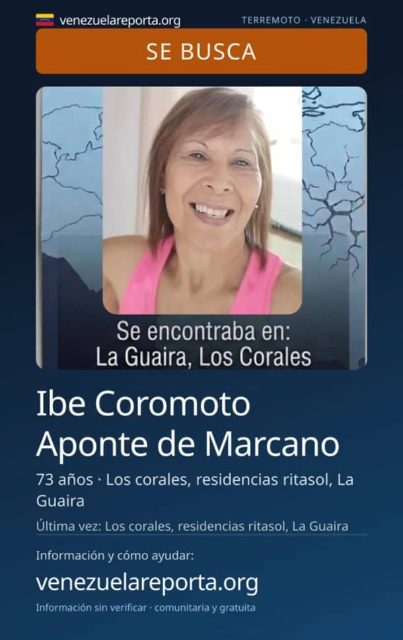 Ibe Coromoto Aponte De Marcano