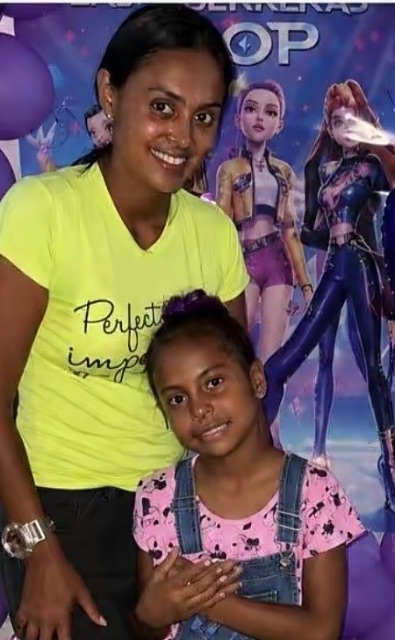 Wuilyexi Johanna Valero Hernández Y su hija Samantha Valentina Zapata Valero