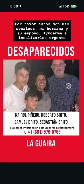 Kairol Piñero, Roberto Brito, Sebastian Brito, Samuel Brito