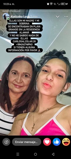 Alenis Marrero Olivo y Andreilys Alzolar.