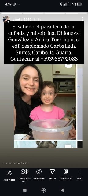 Dhioneysi González y Amira Turkmani