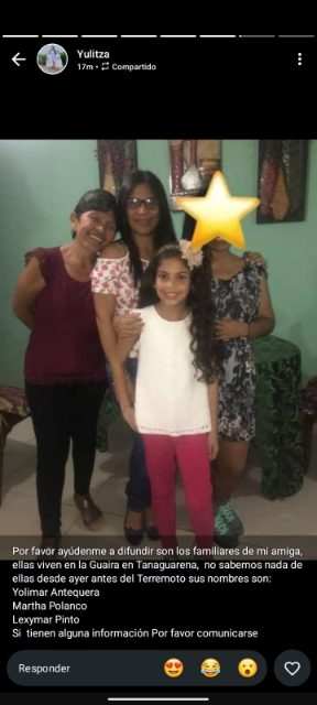 Yolimar Antequera, Martha Polanco y Lexymar Pinto