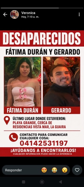 Fátima Durán y Gerardo canelón