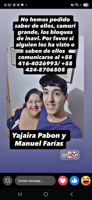 Yajaira Pabón y Manuel Farias