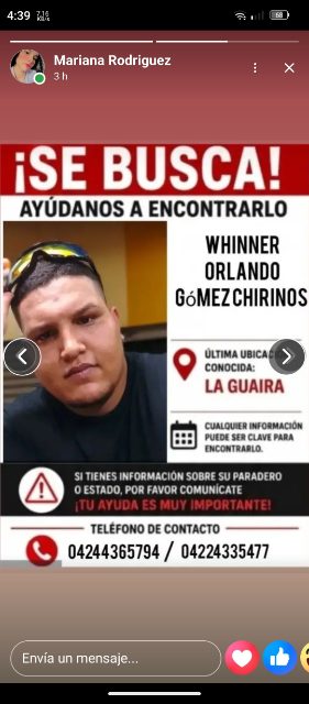 Whiner orlando Gómez chiriño